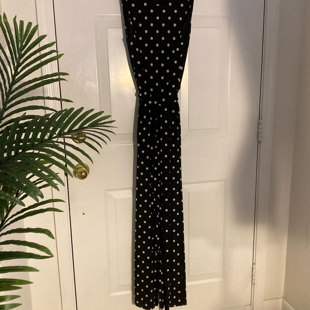 Lauren Black Polka Dot comfy Jumpsuit